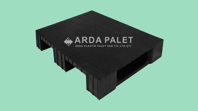 60X80 Siyah Düz Plastik Palet