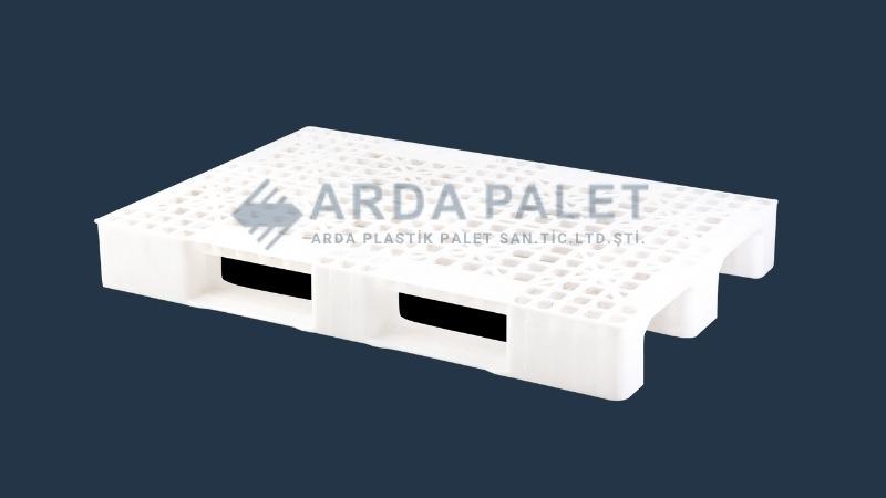 80X120 Beyaz Delikli Plastik Palet