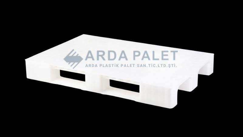 80X120 Beyaz Düz Plastik Palet